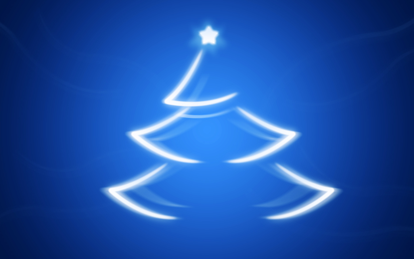 Новогодняя елка на синем фоне