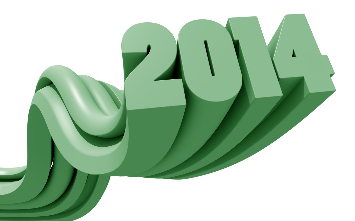 Объёмный рисунок, Новый Год 2014