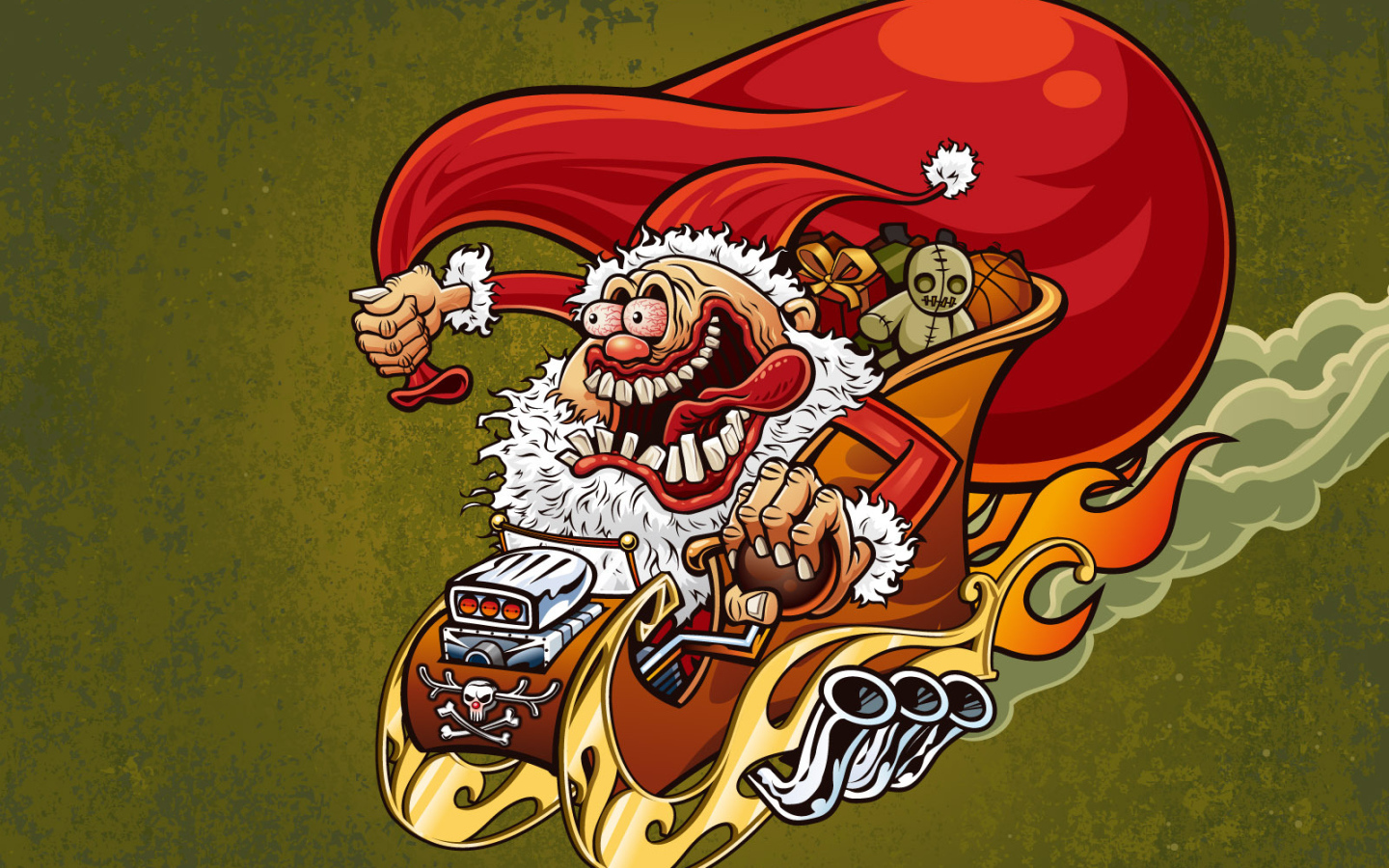 Cмешной дед мороз