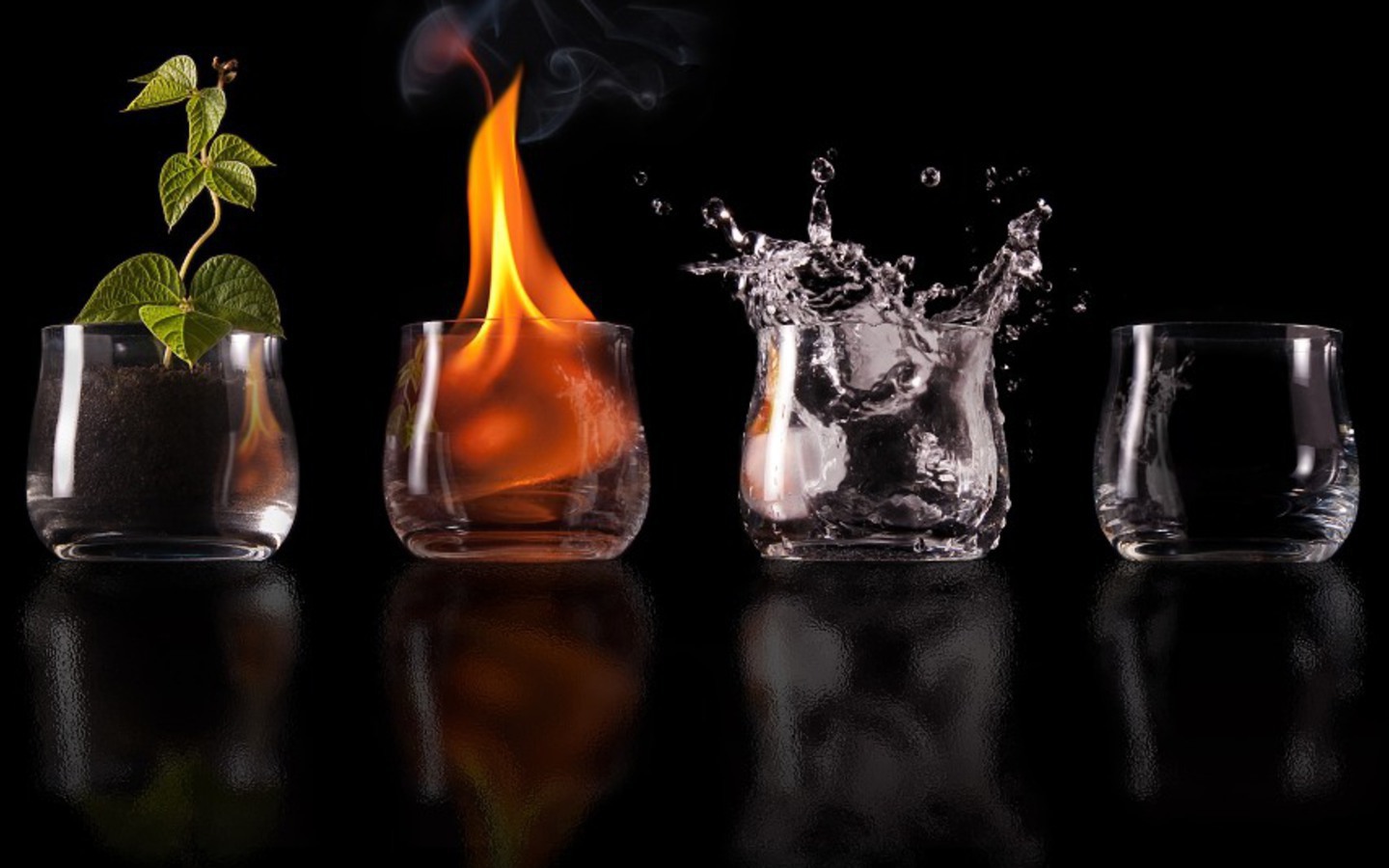 Черный фон и фотоэффекты