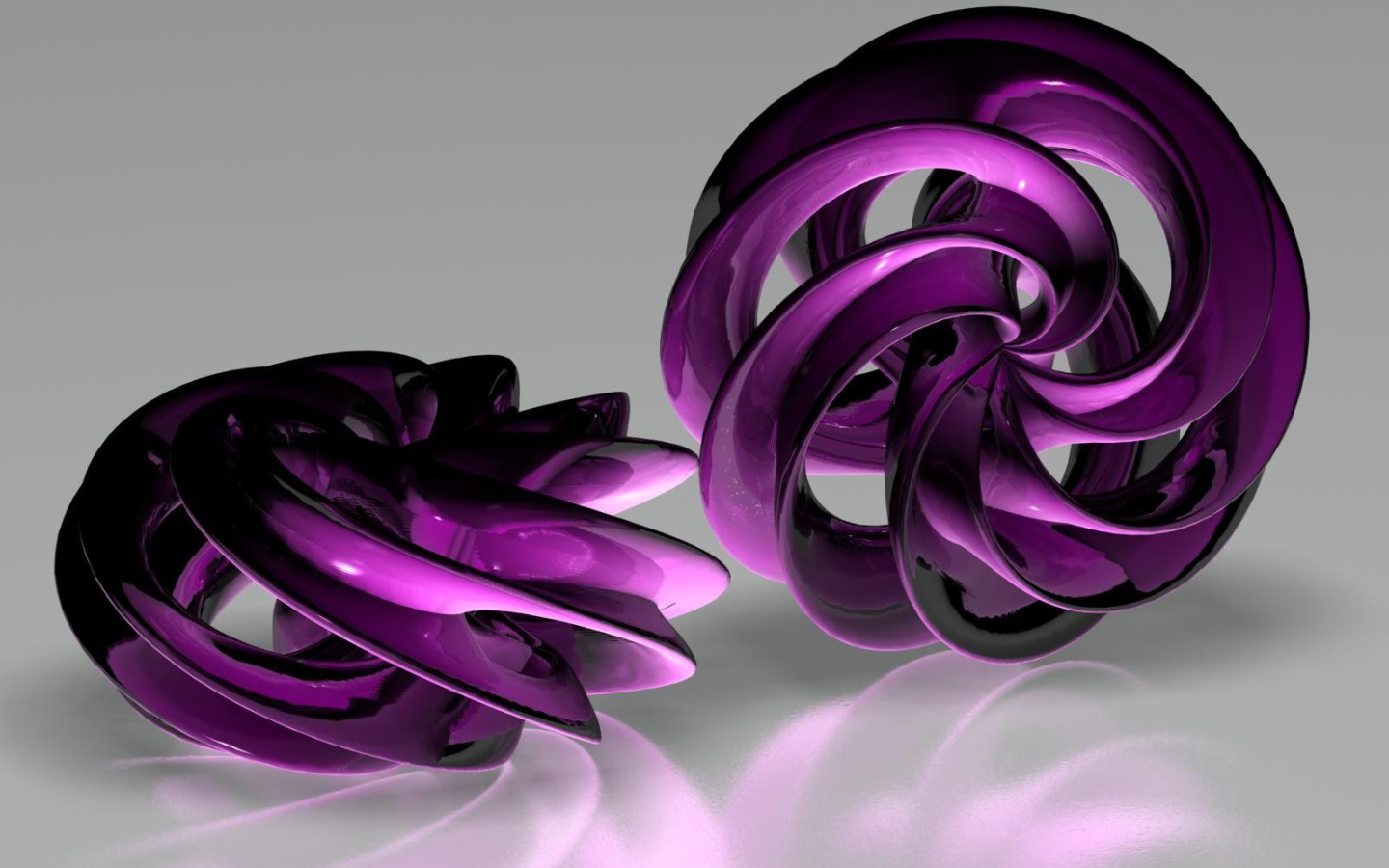 Объемные фиолетовые формы