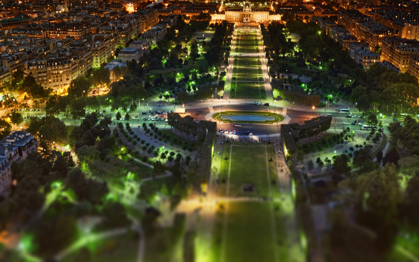 Ночная панорама Парижа