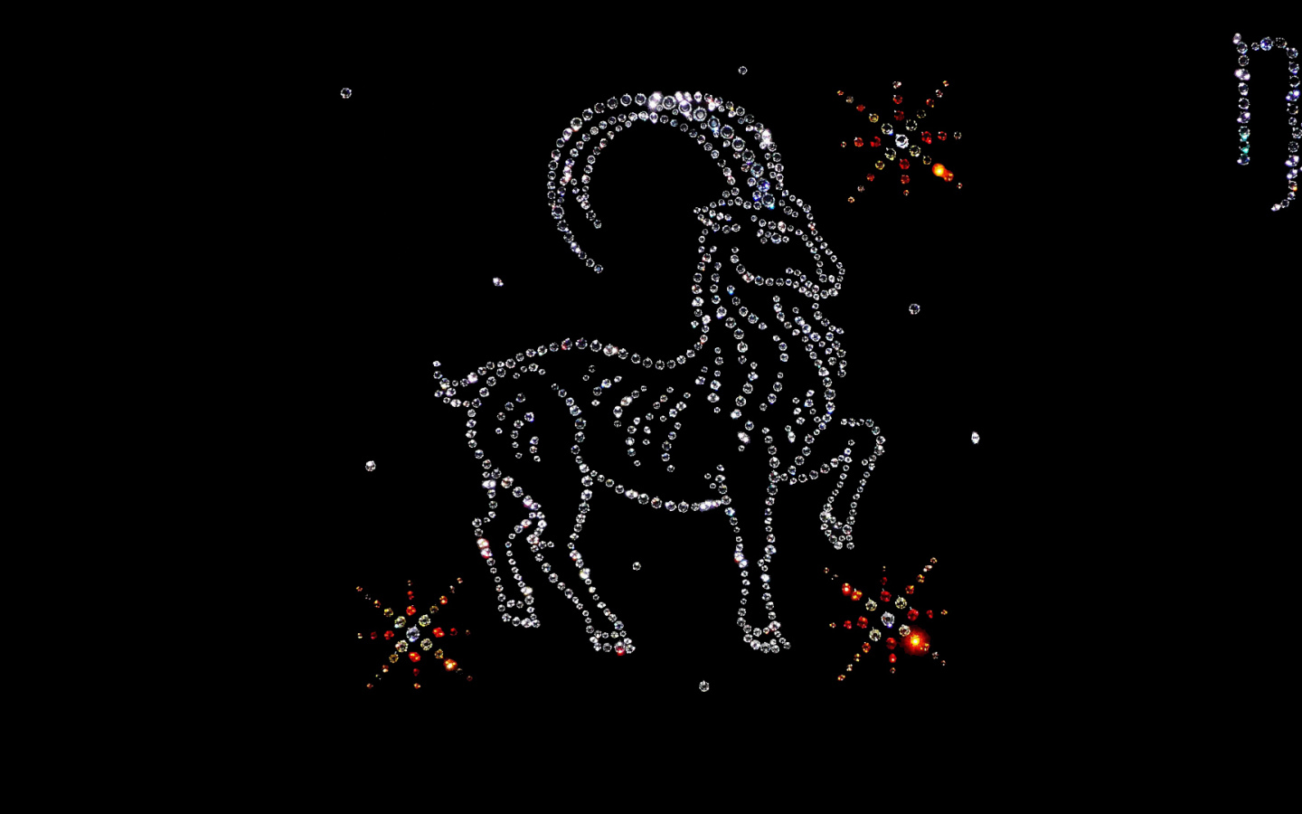 Козерог из драгоценных камней