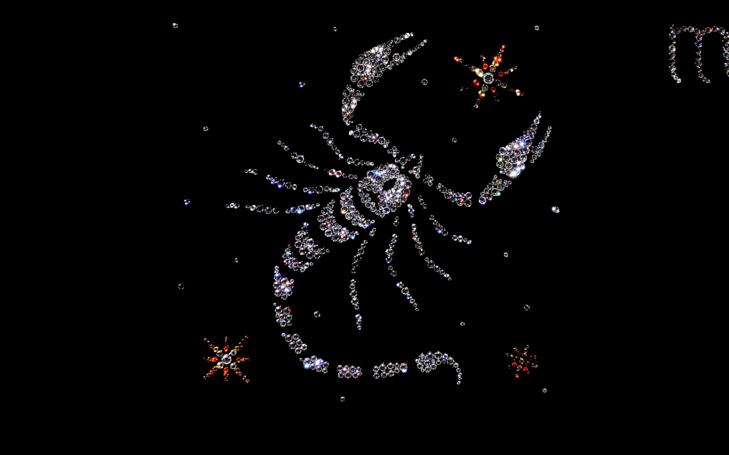 Скорпион из драгоценных камней