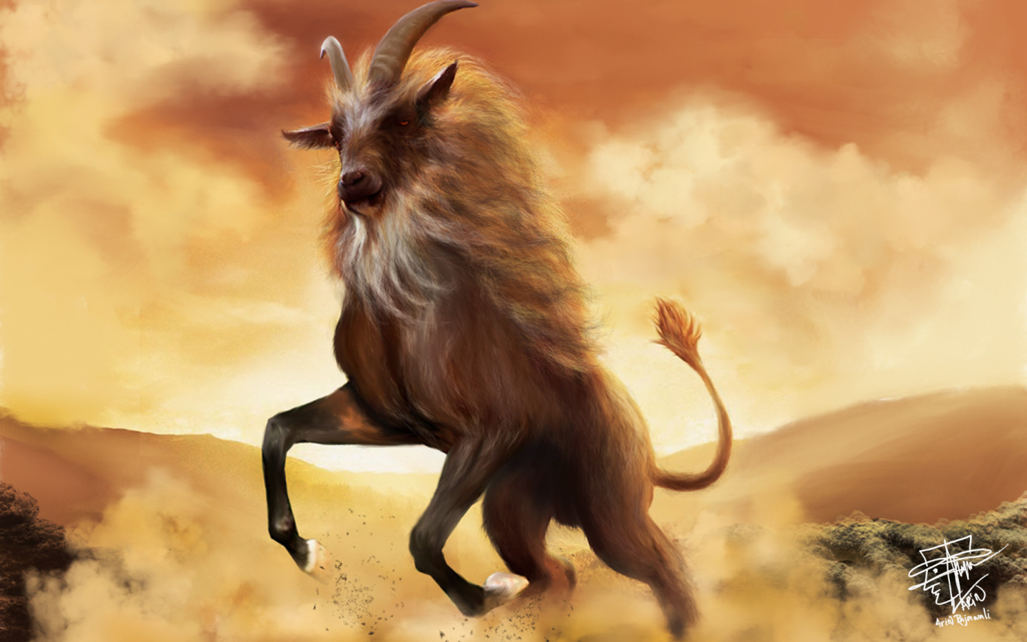 Рисунок козерог