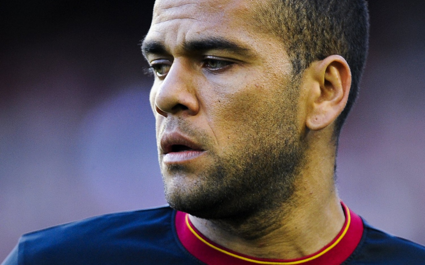 Барселона Даниэл Алвес крупным планом