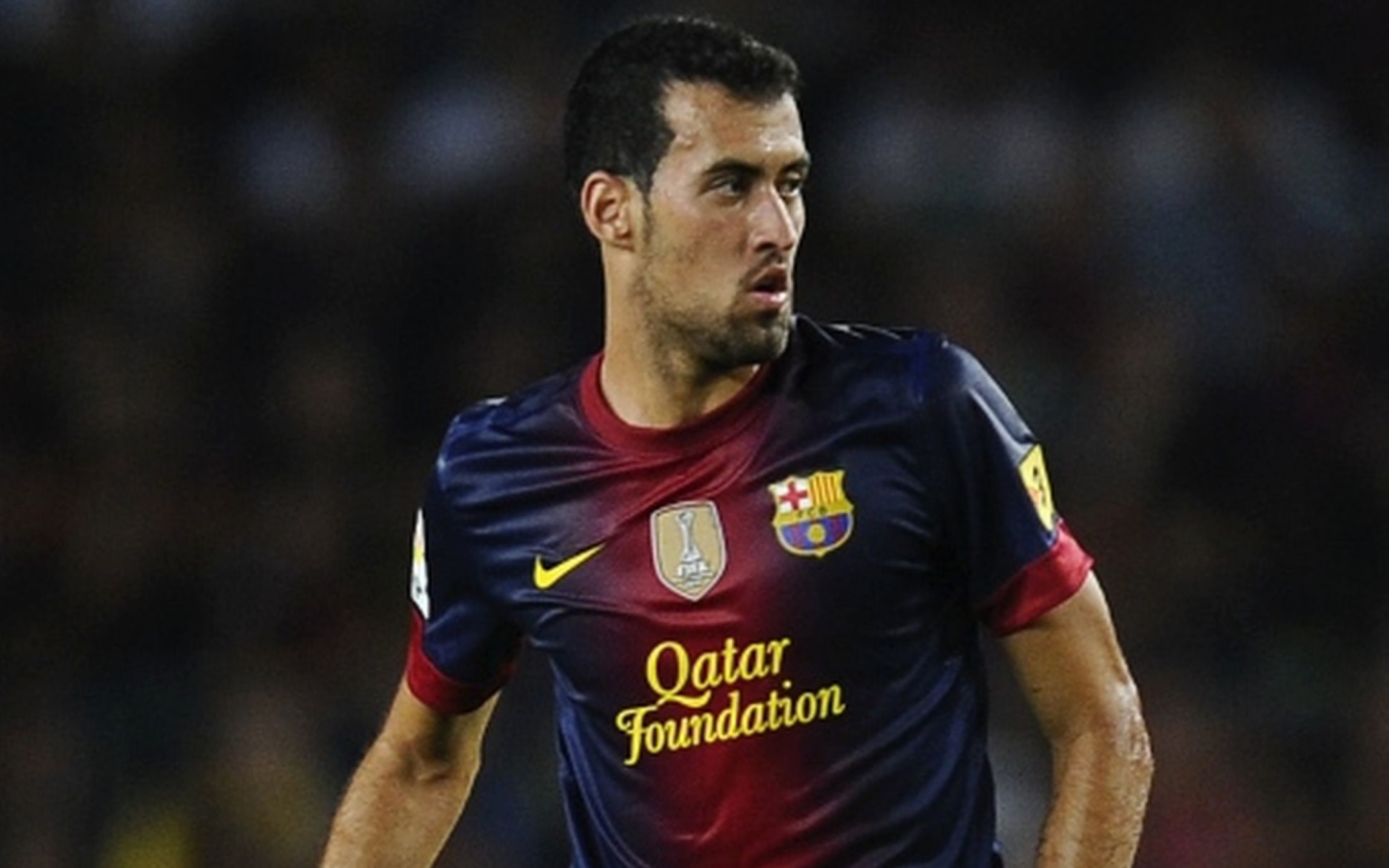 Барселона Серхио Бускетс крупным планом