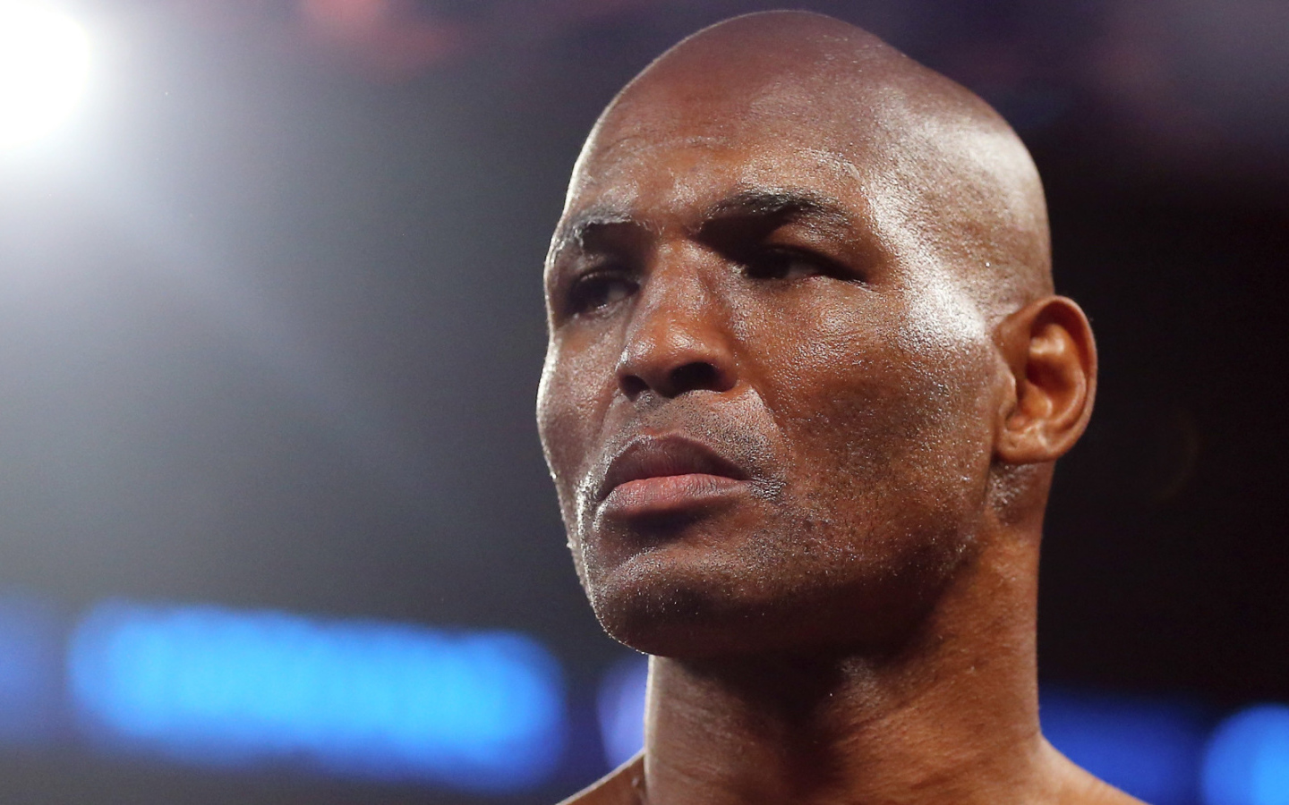 Боксер Бернард Хопкинс крупным планом