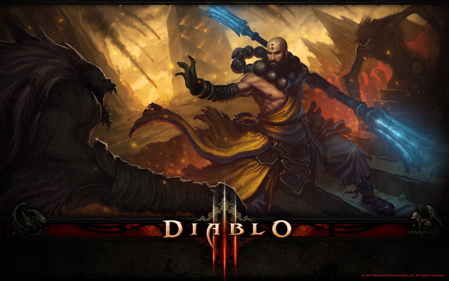 Diablo III: монах использует заклинание