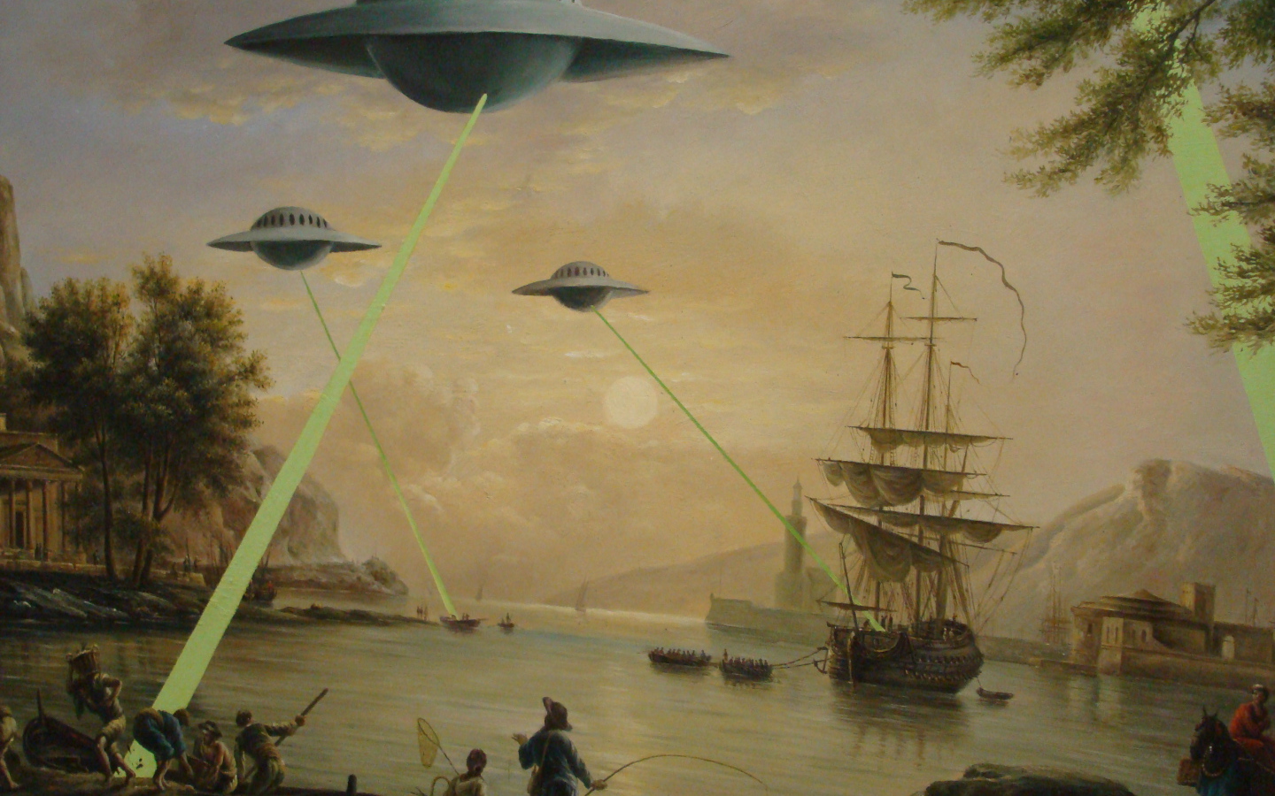 Граффити НЛО в далёком прошлом