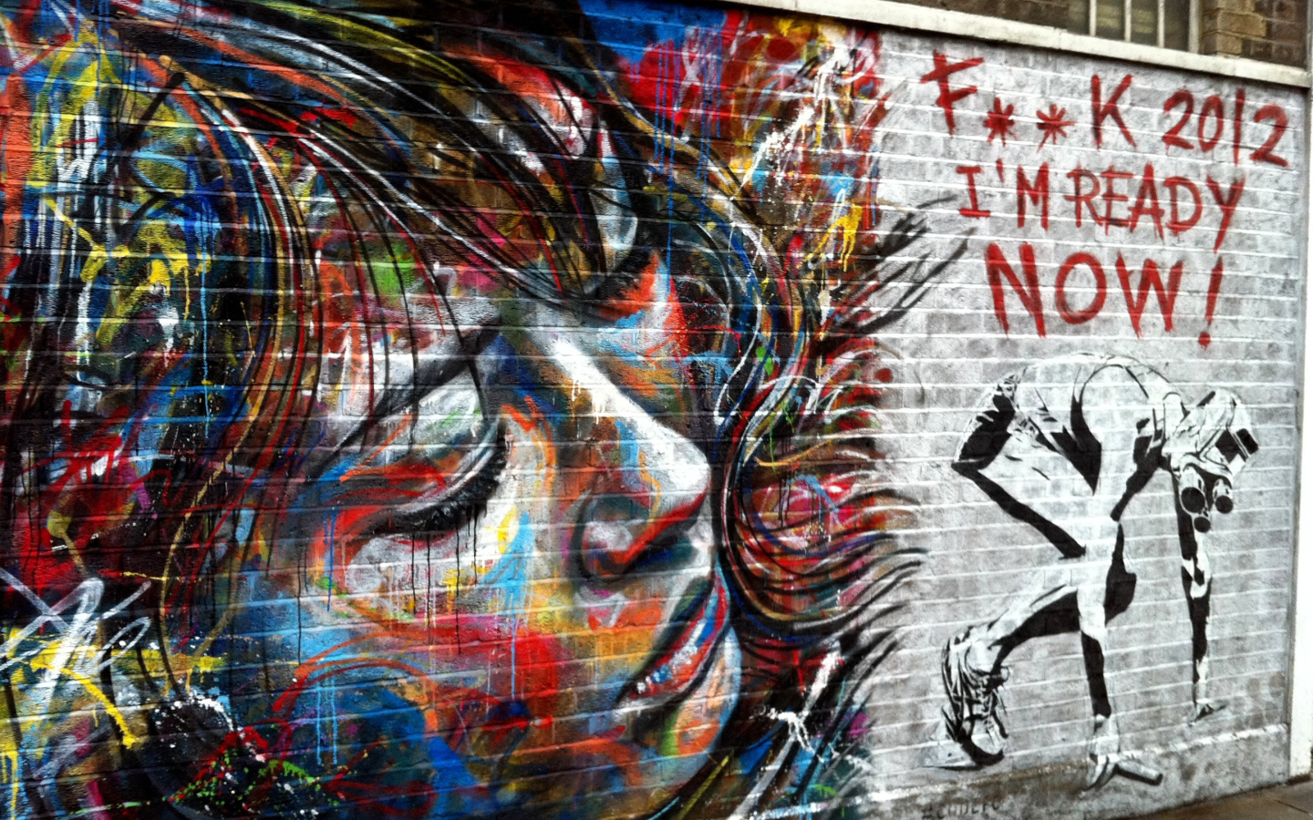 Граффити Лицо девушки