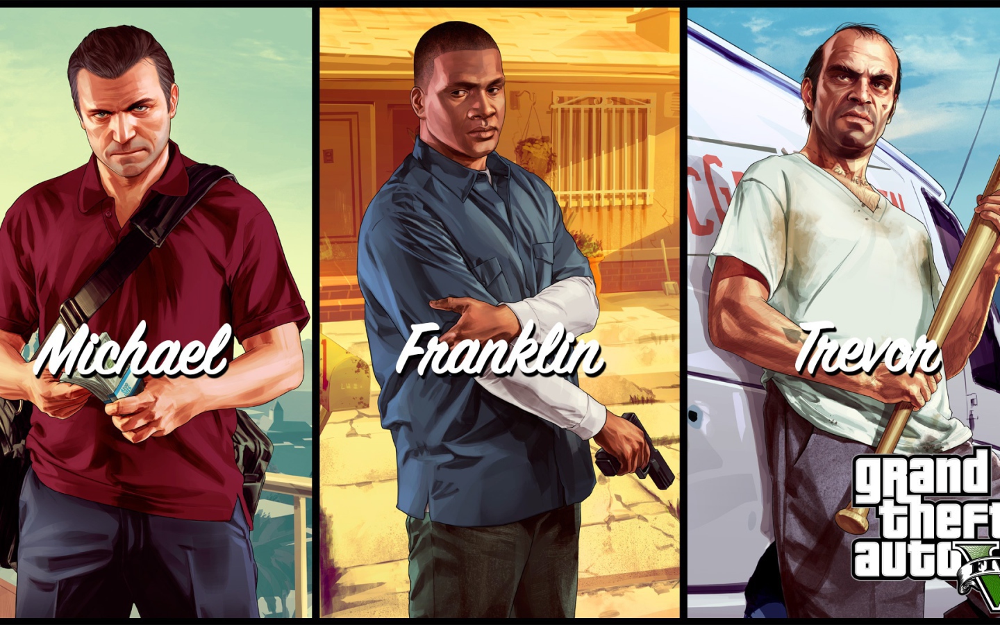 Grand Theft Auto V все герои