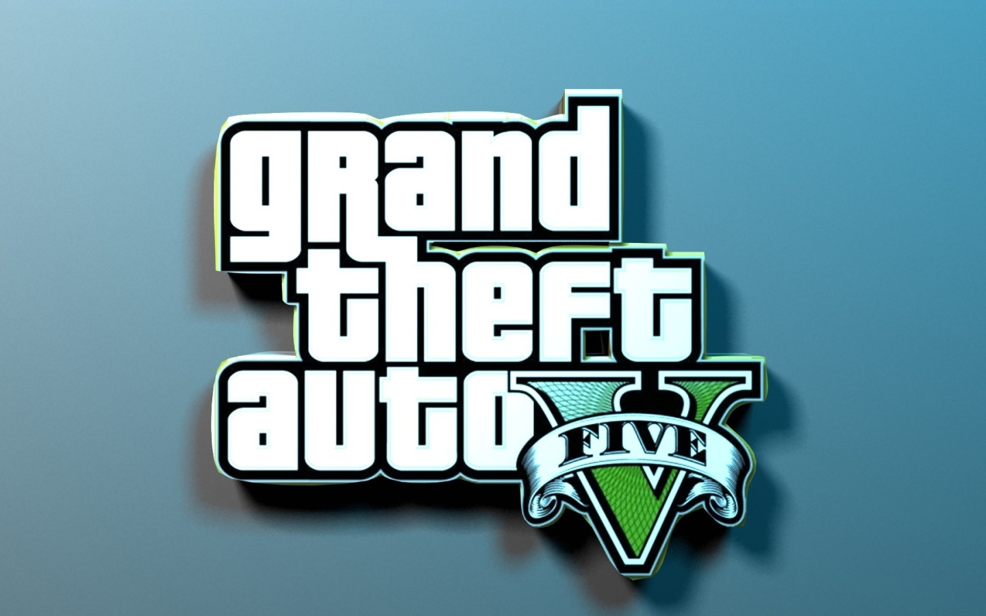 Grand Theft Auto V в синем