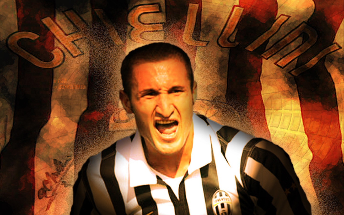 Ювентус Джорджо Кьеллини в огне