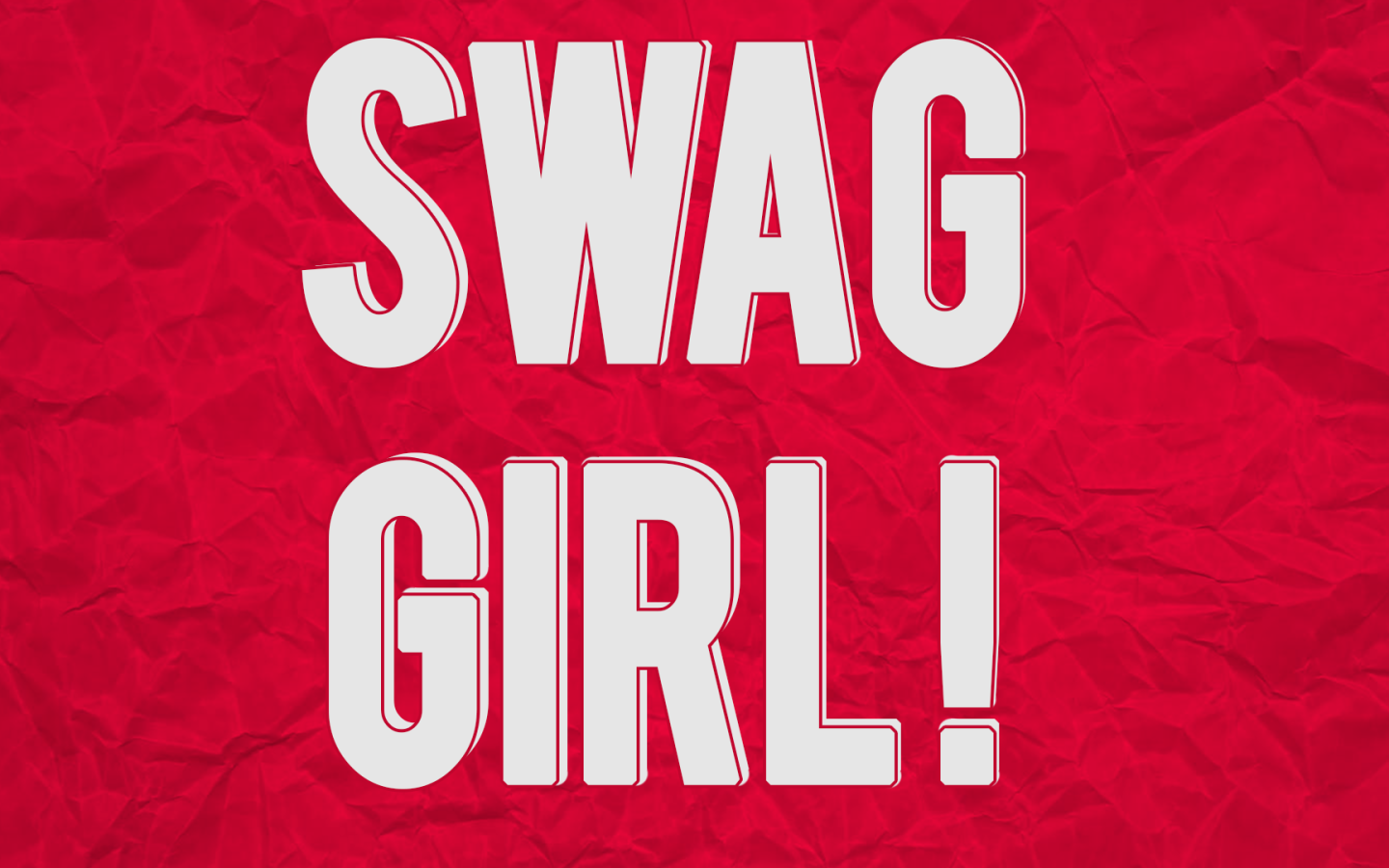 Надпись Swag girl