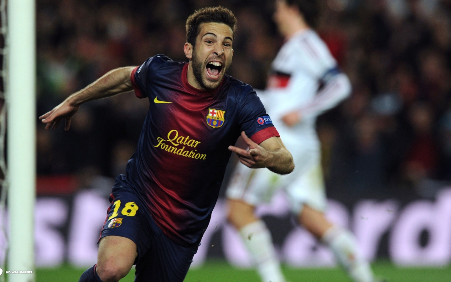 The best player of Barcelona Jordi Alba