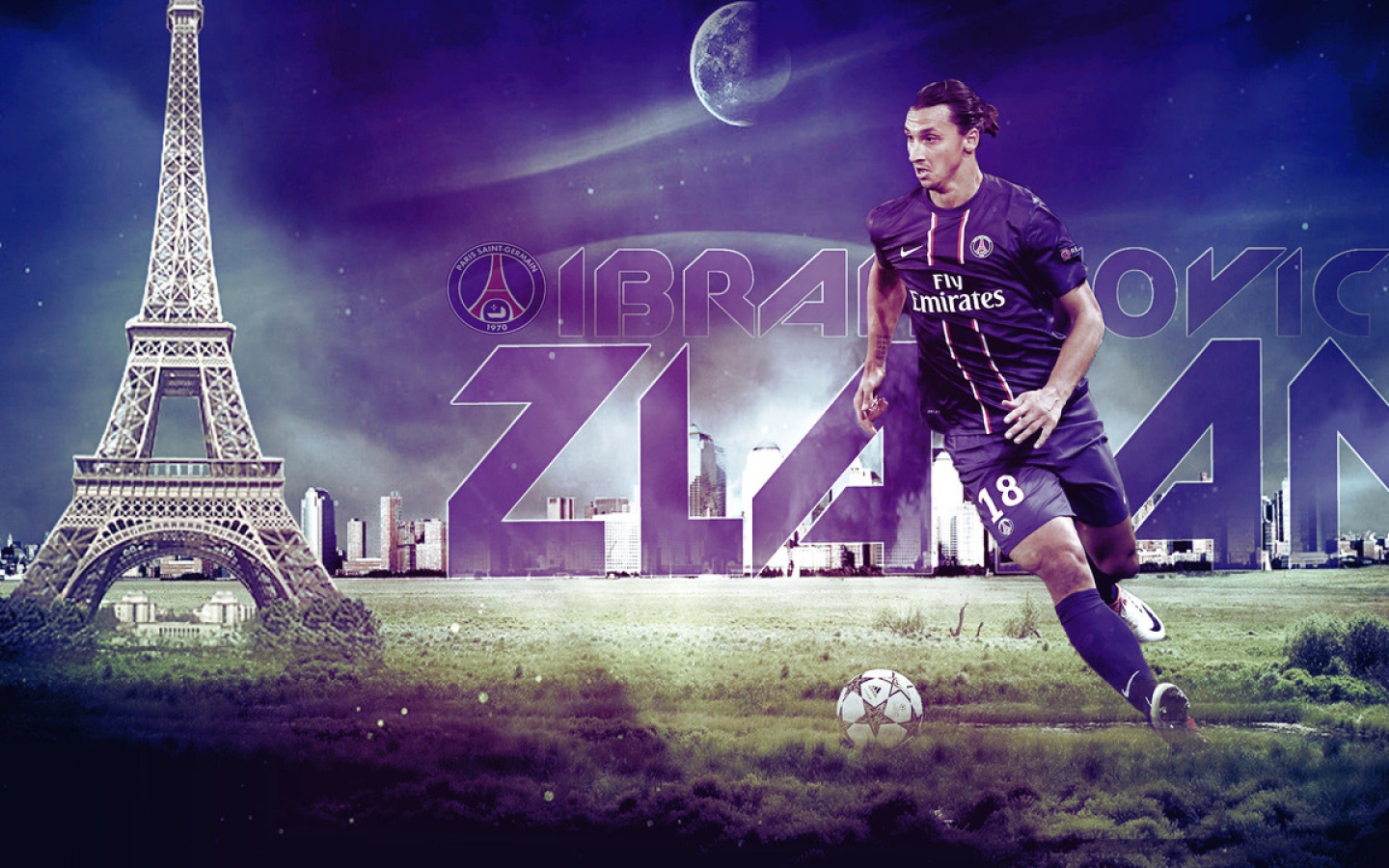  Нападающий ПСЖ Златан Ибрагимович сделан в Париже