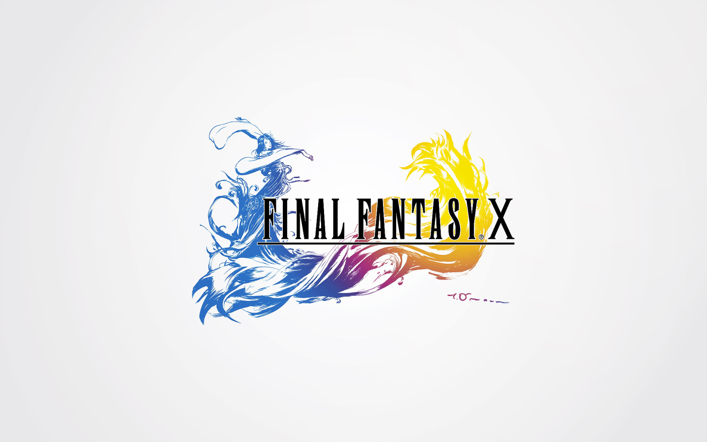 The game's logo on a white background Final Fantasy xv