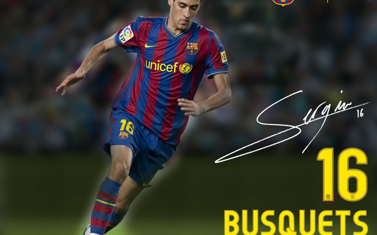 Игрок номер 16 Барселоны Серхио Бускетс