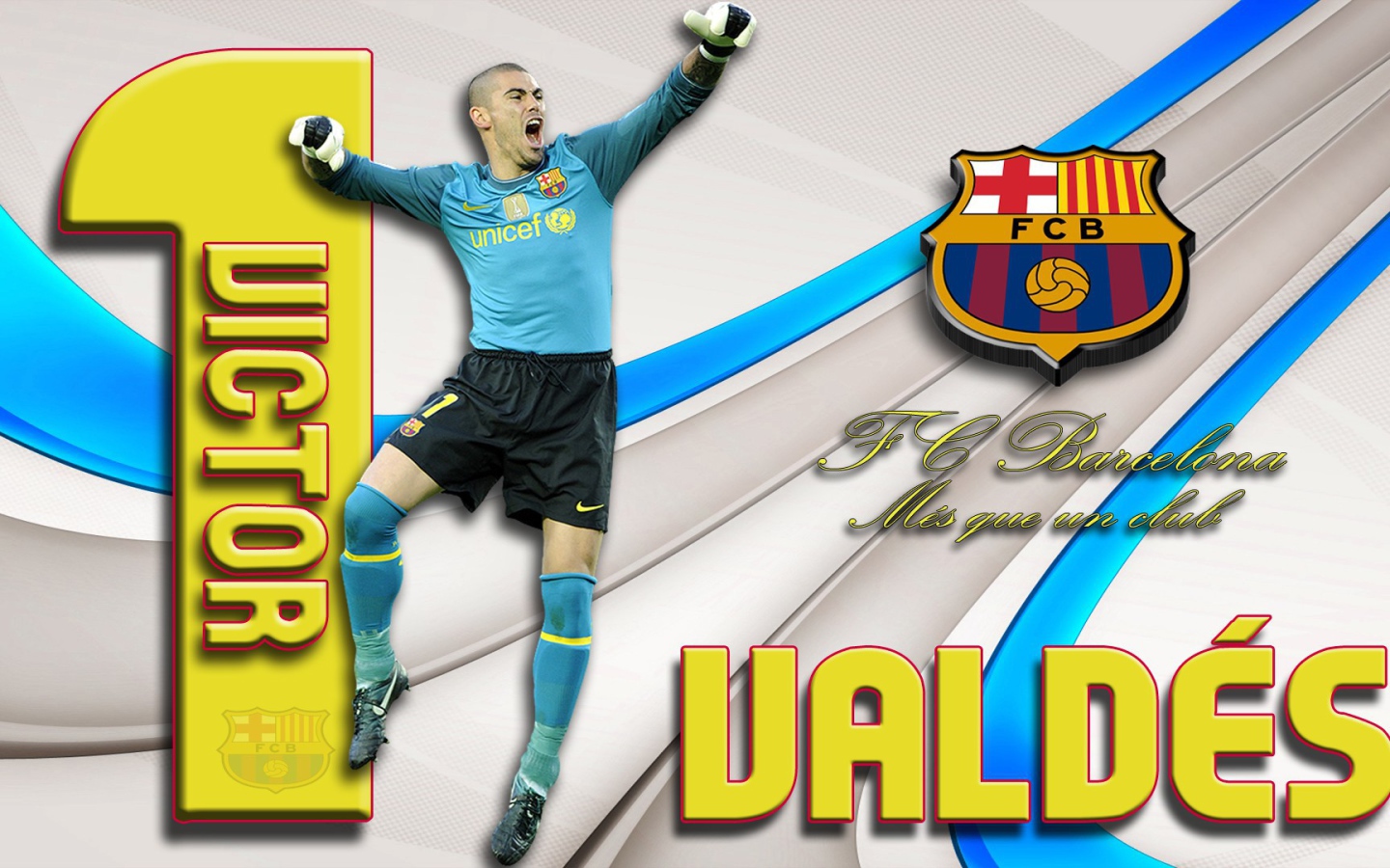 Игрок номер 1 Барселоны Виктор Вальдес