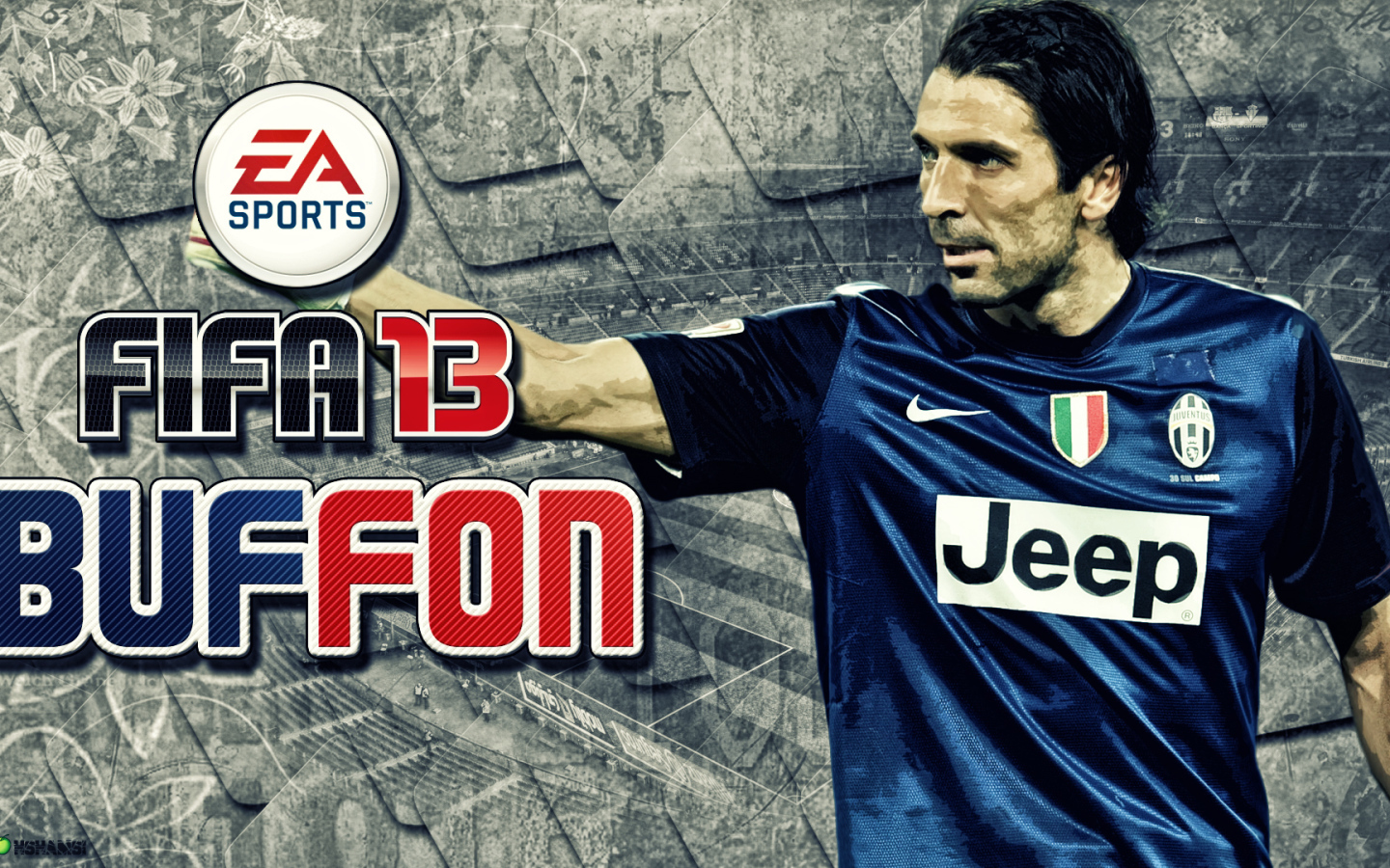 Игрок Ювентуса Джанлуиджи Буффон игра FIFA 2013