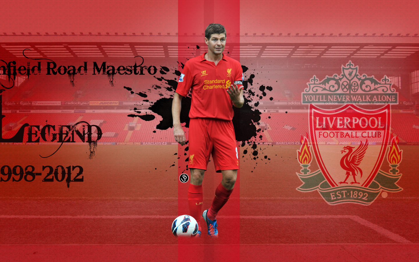 Игрок Ливерпуля Стивен Джеррард