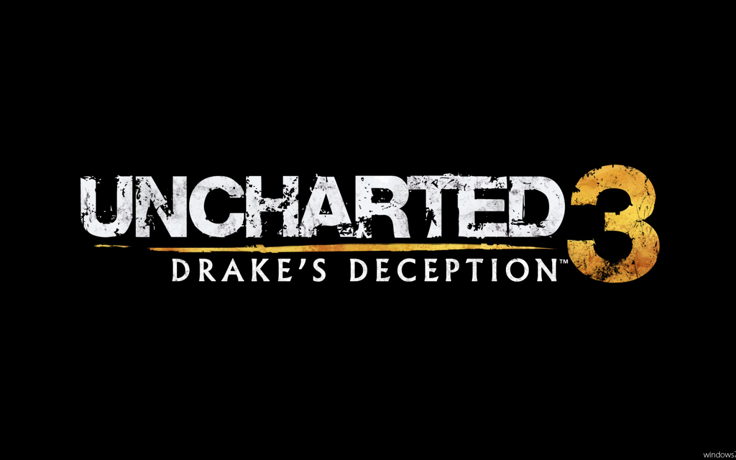 Uncharted 3: черный фон