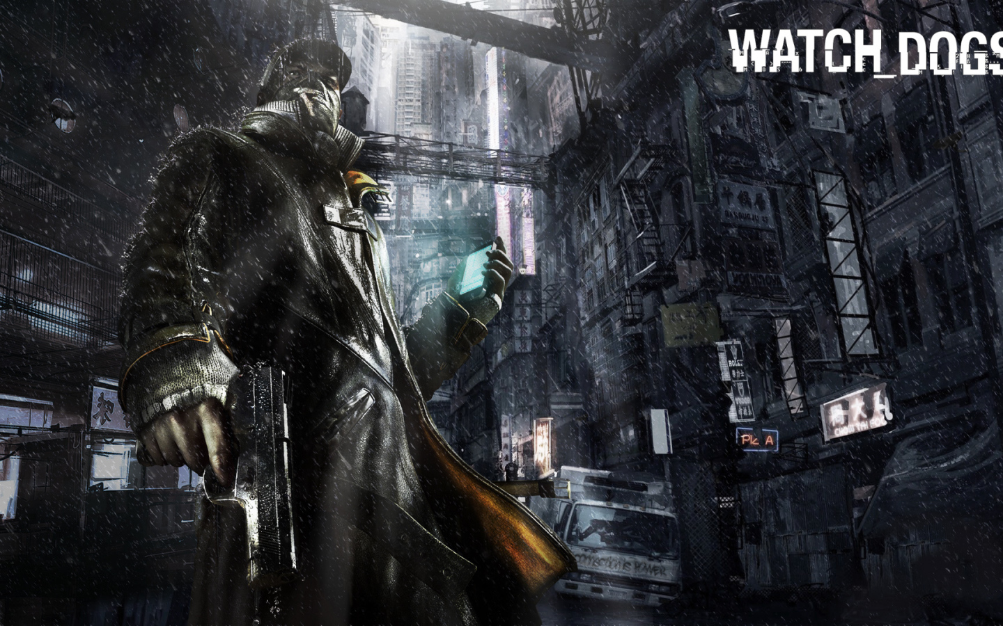 Watch Dogs: герой держит его телефон