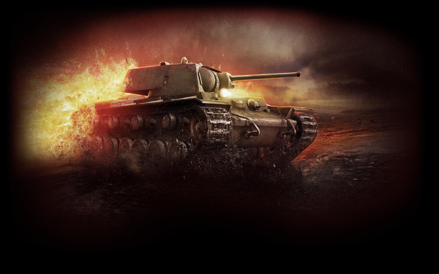 World of Tanks: поврежденный танк