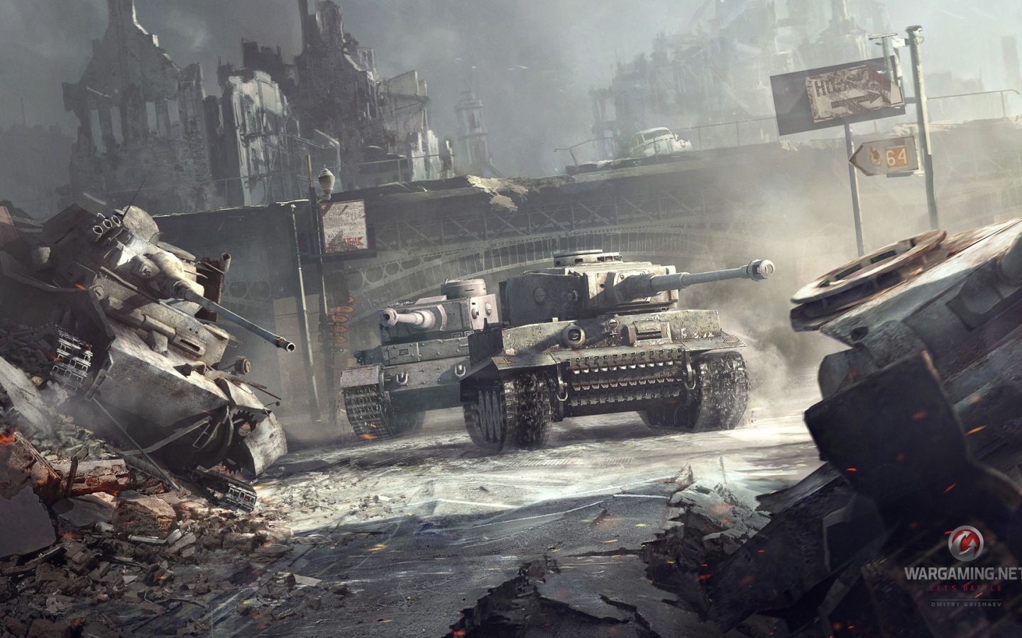 World of Tanks: танки разгромили город