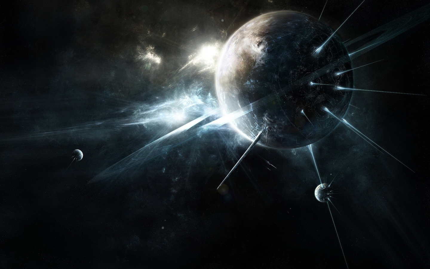 Абстрактный темный космос