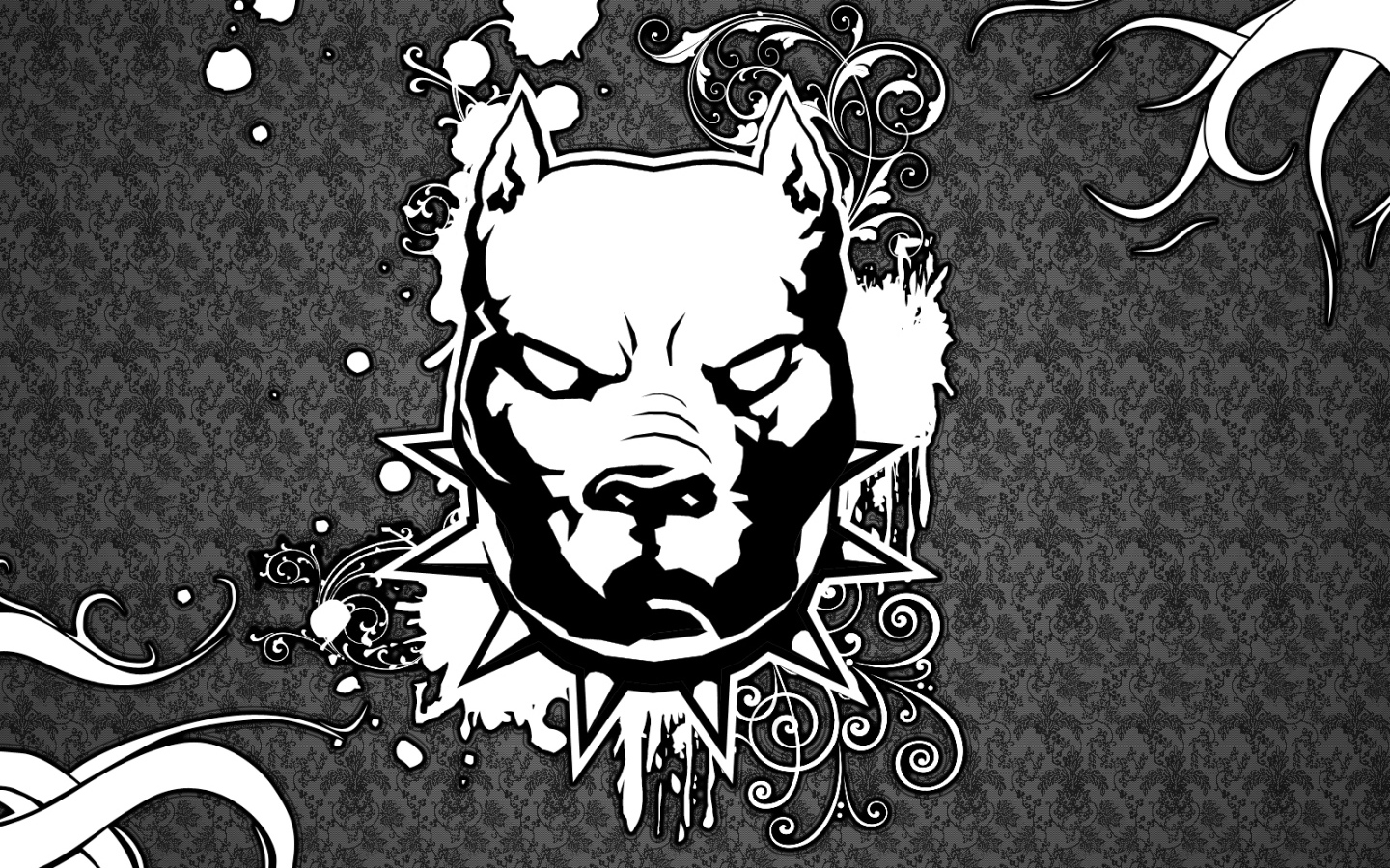 Изображение злого питбуля