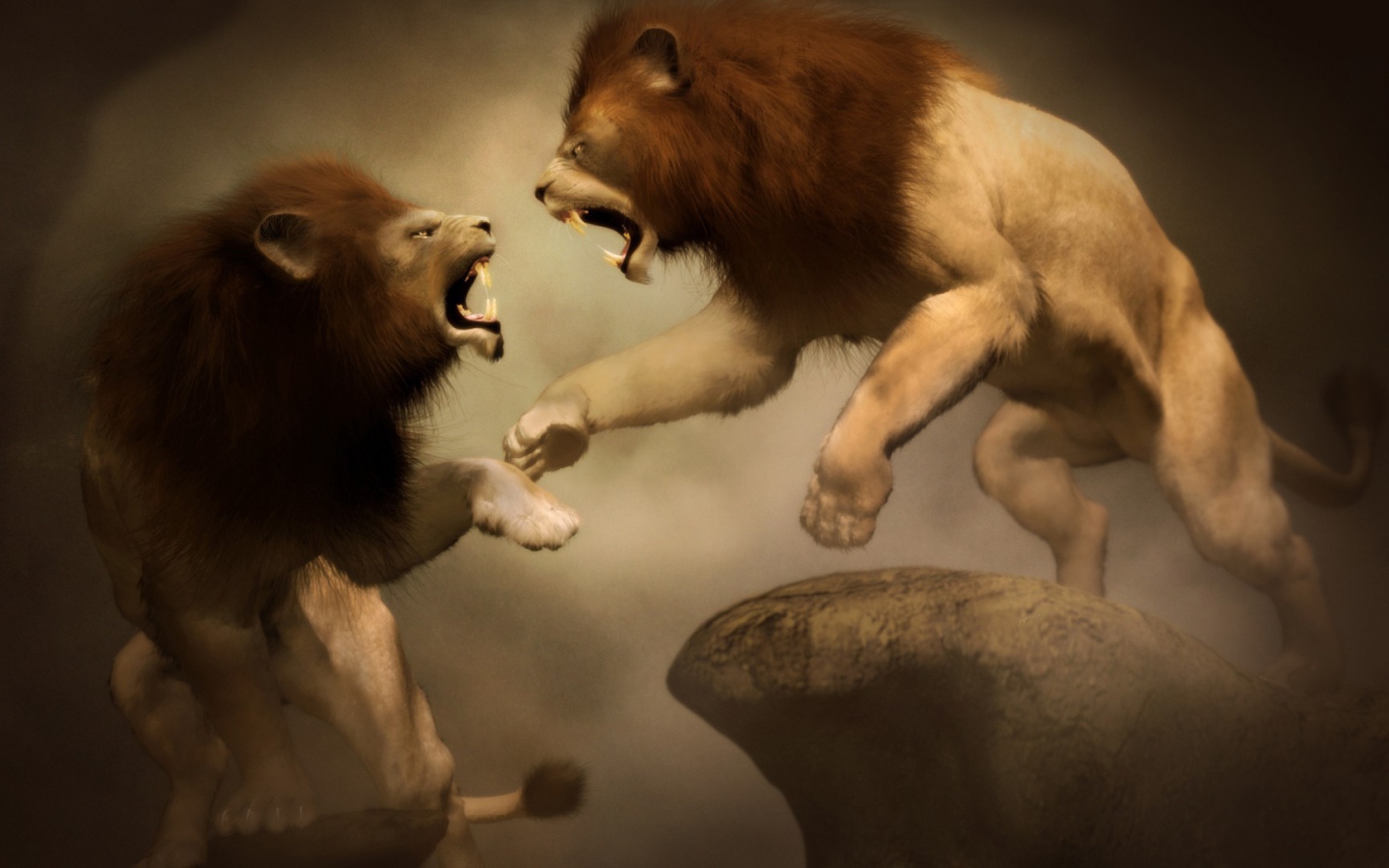 Битва двух львов