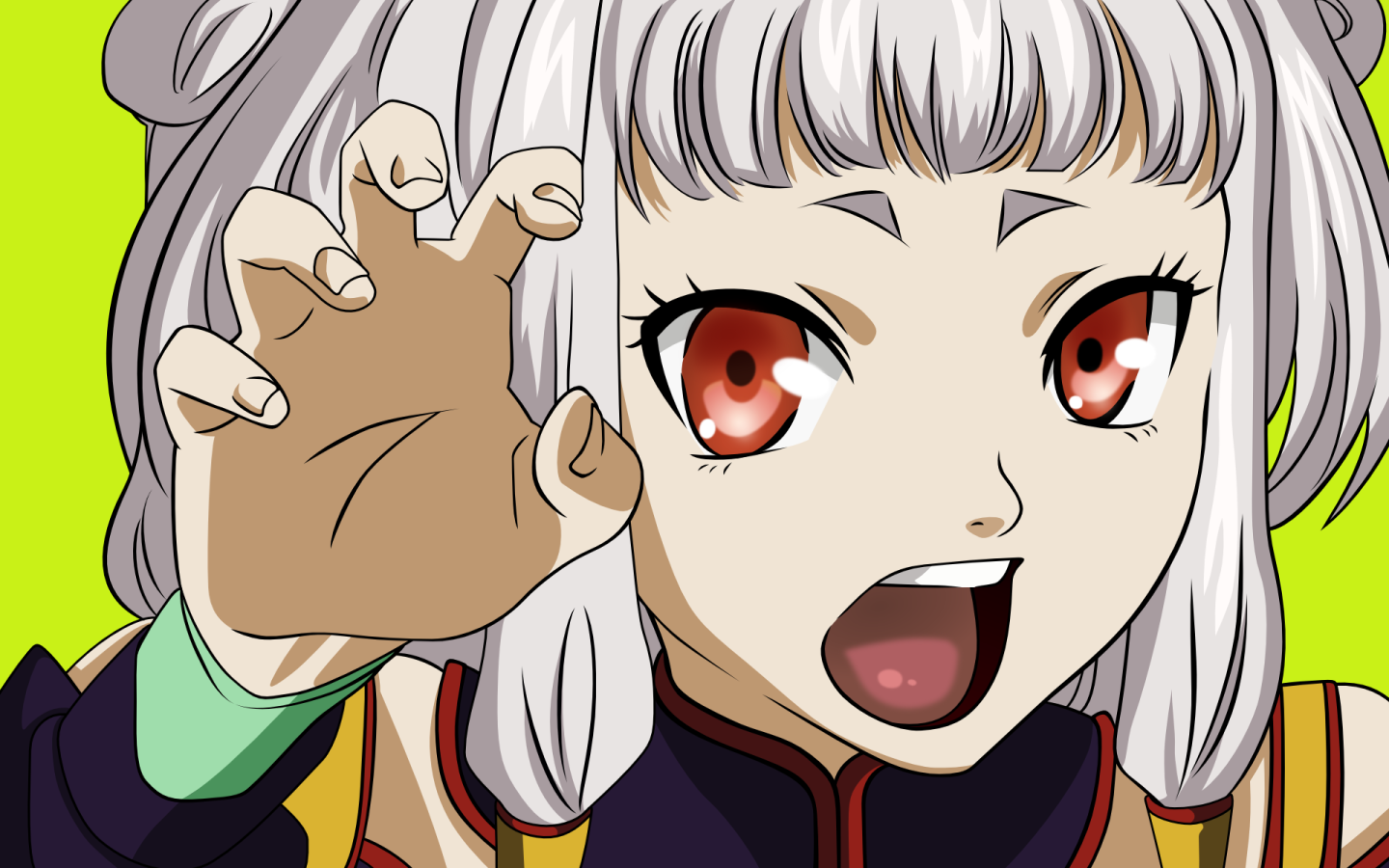 Агрессивная аниме девочка