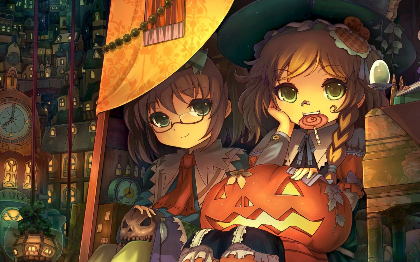 Девочки с тыквой