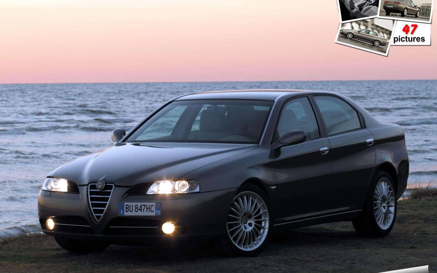 Красивый автомобиль Alfa Romeo 166 в Москве