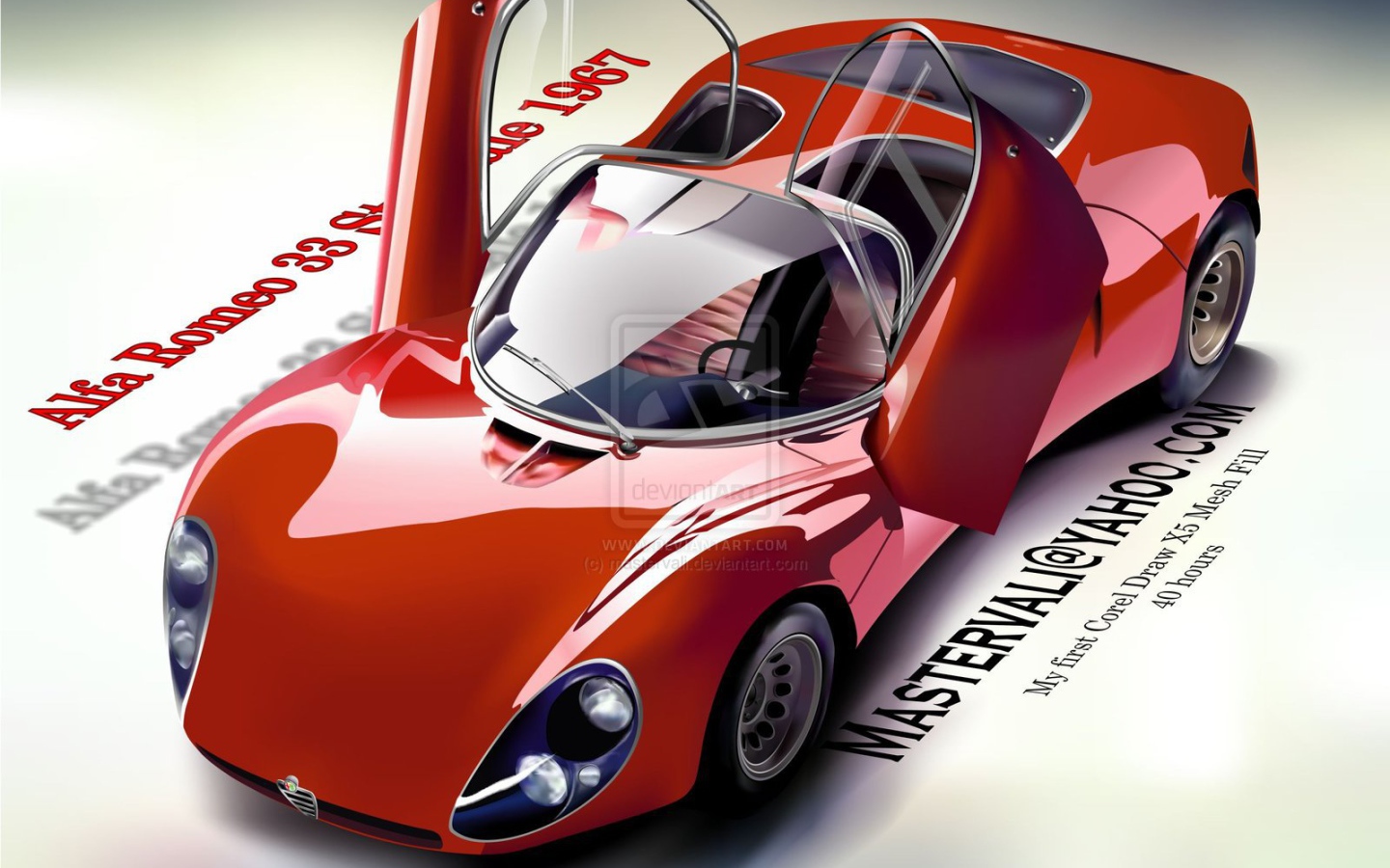 Красивый автомобиль Alfa Romeo 33 в Москве