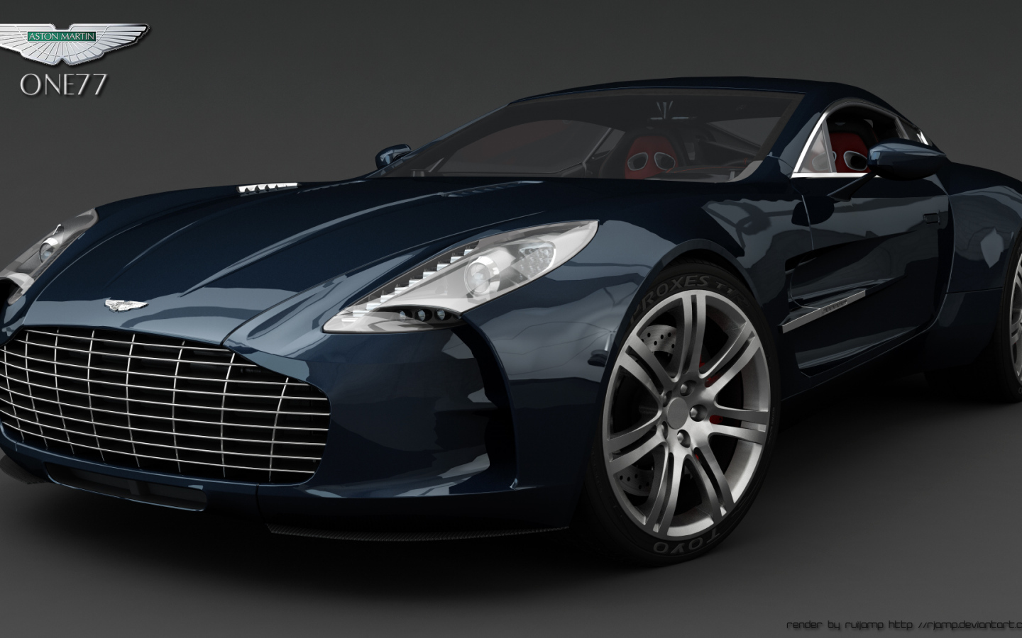 Автомобиль Aston Martin one 77 на дороге