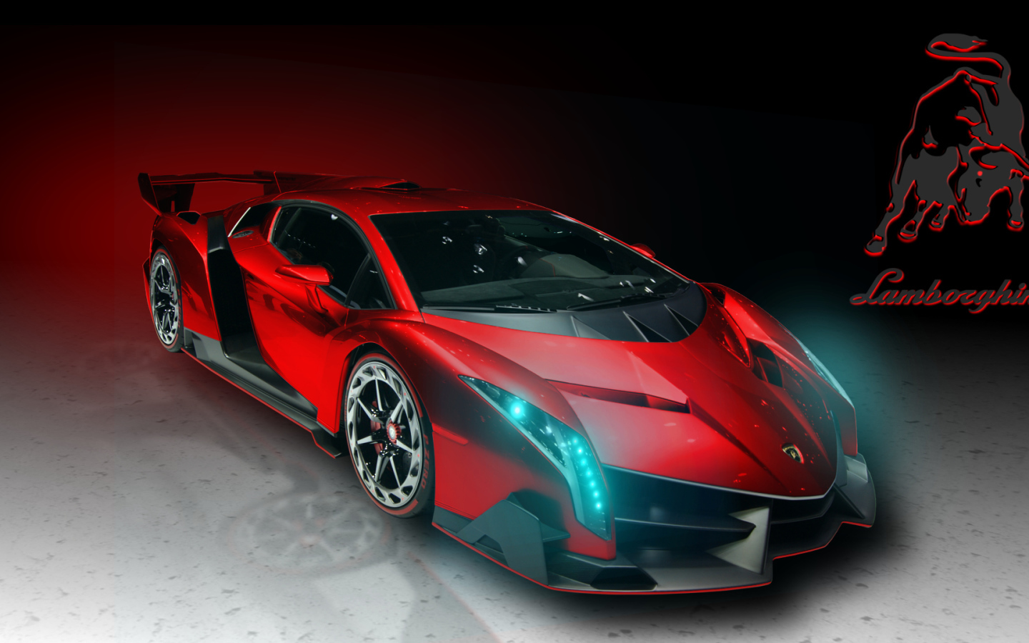Красивый автомобиль Lamborghini Veneno в Москве