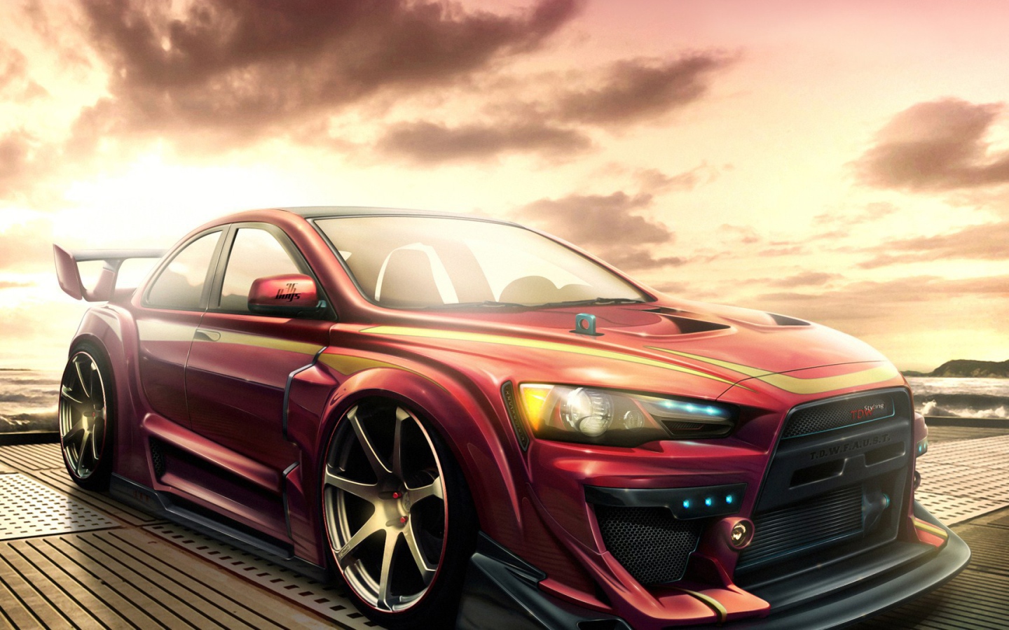 Автомобиль марки Mitsubishi модели Lancer Evolution