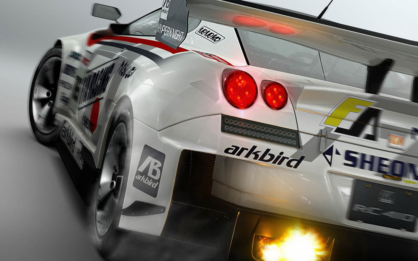 Выхлоп с огнем