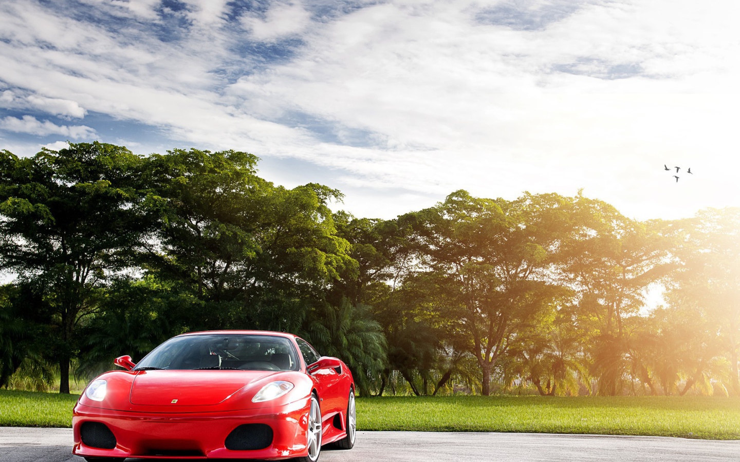 Красный спортивный автомобиль