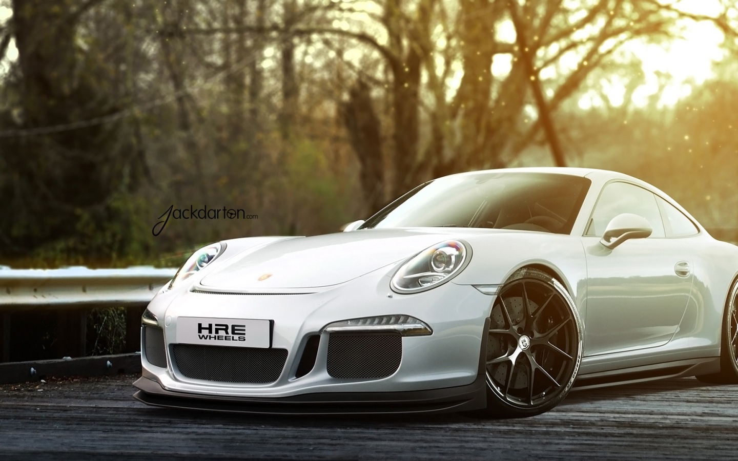 Белый Porsche 911 gt3