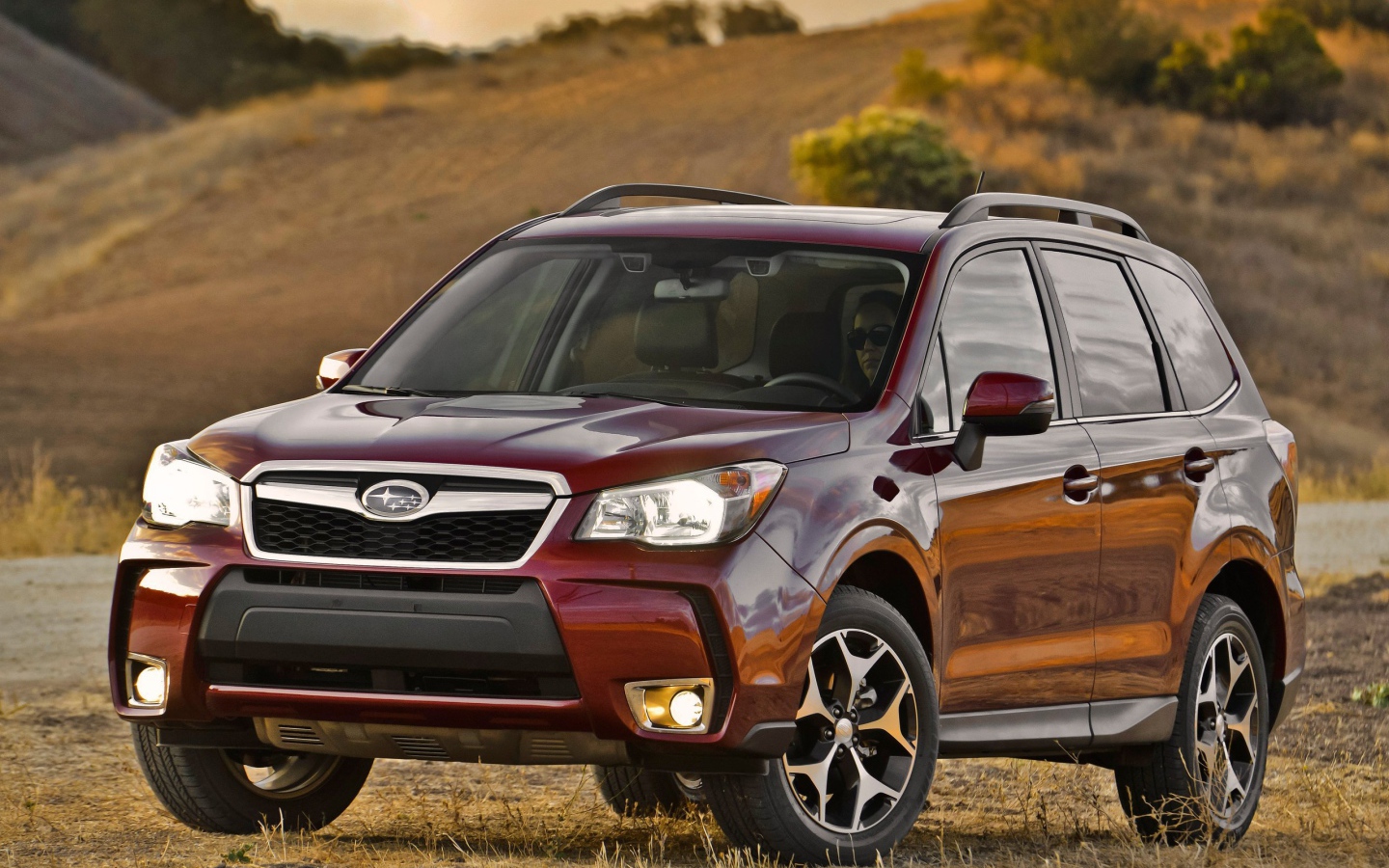 Красивый автомобиль Subaru Forester 2013