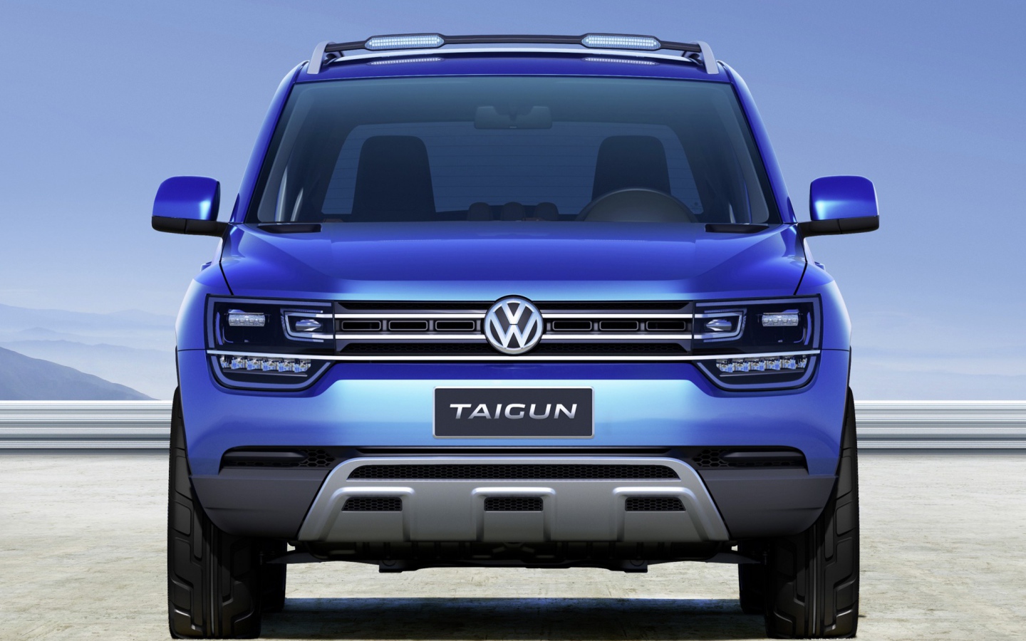 Красивый автомобиль Volkswagen  Taigun 2014