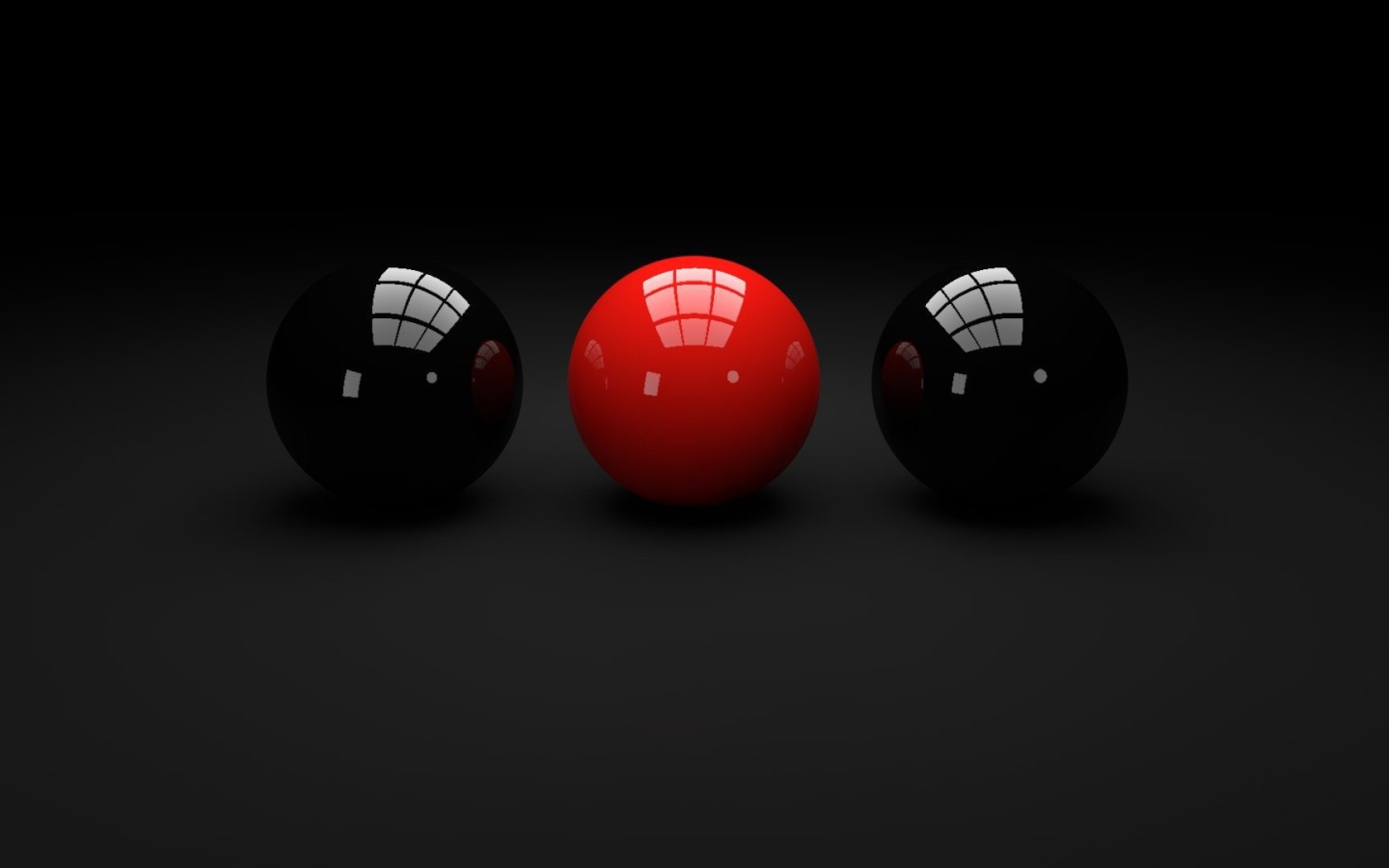 Бильярдные шары на черных обоях