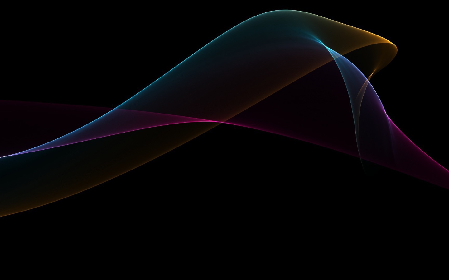 Colorful abstraction on black wallpaper