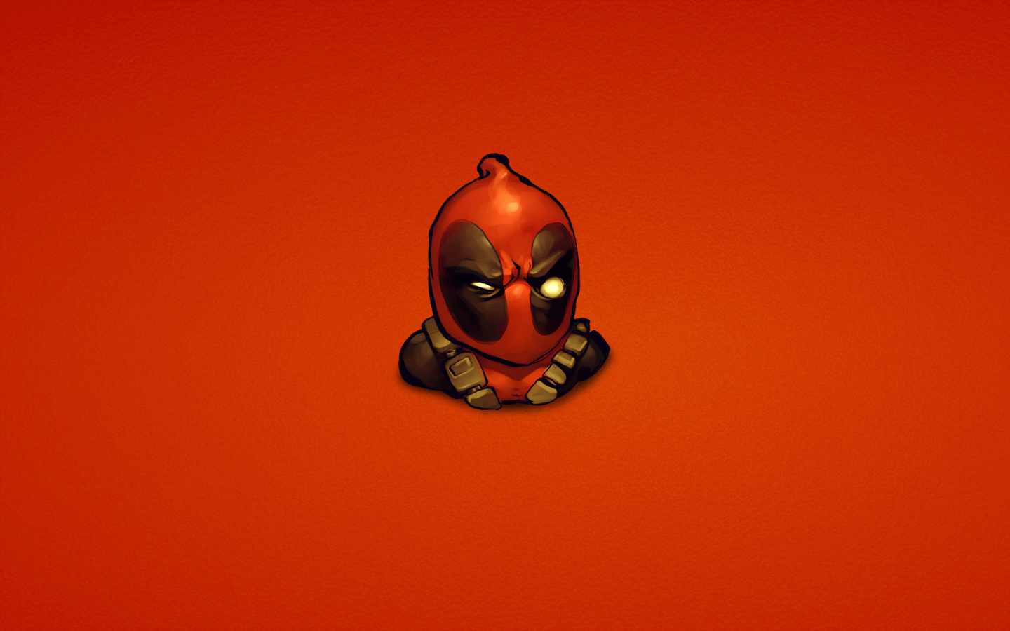 Дэдпул на красном фоне