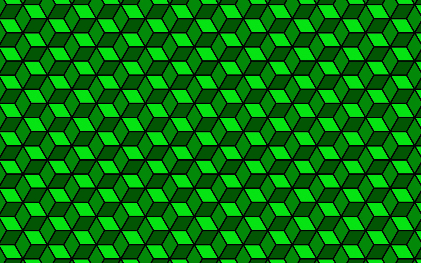 Зелёный кубик