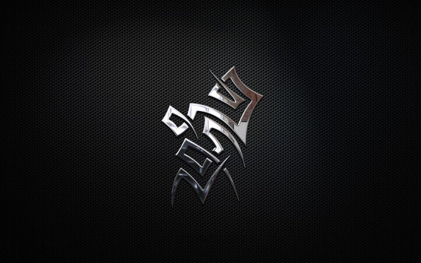 Надпись на черной текстуре